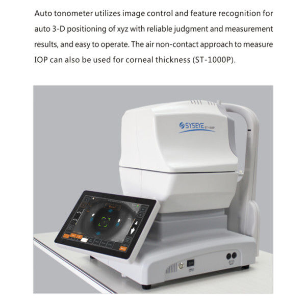 Manual Non Contact Tonometer with Color Touch Monitor, Automatic Detection and Build-in Printer